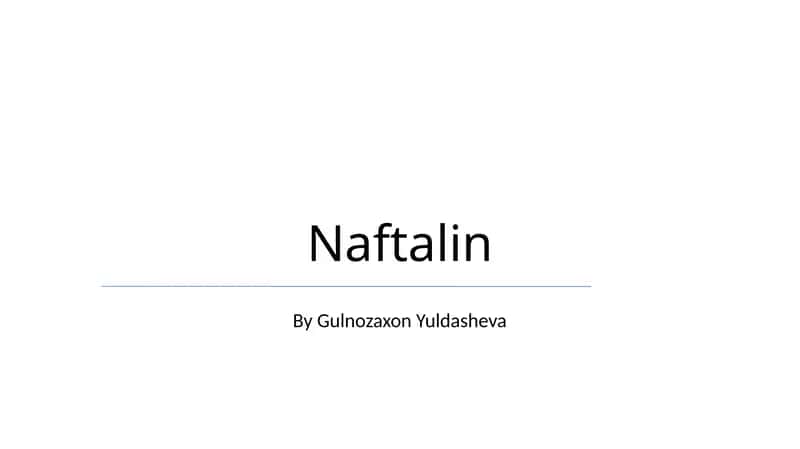 Naftalin 1