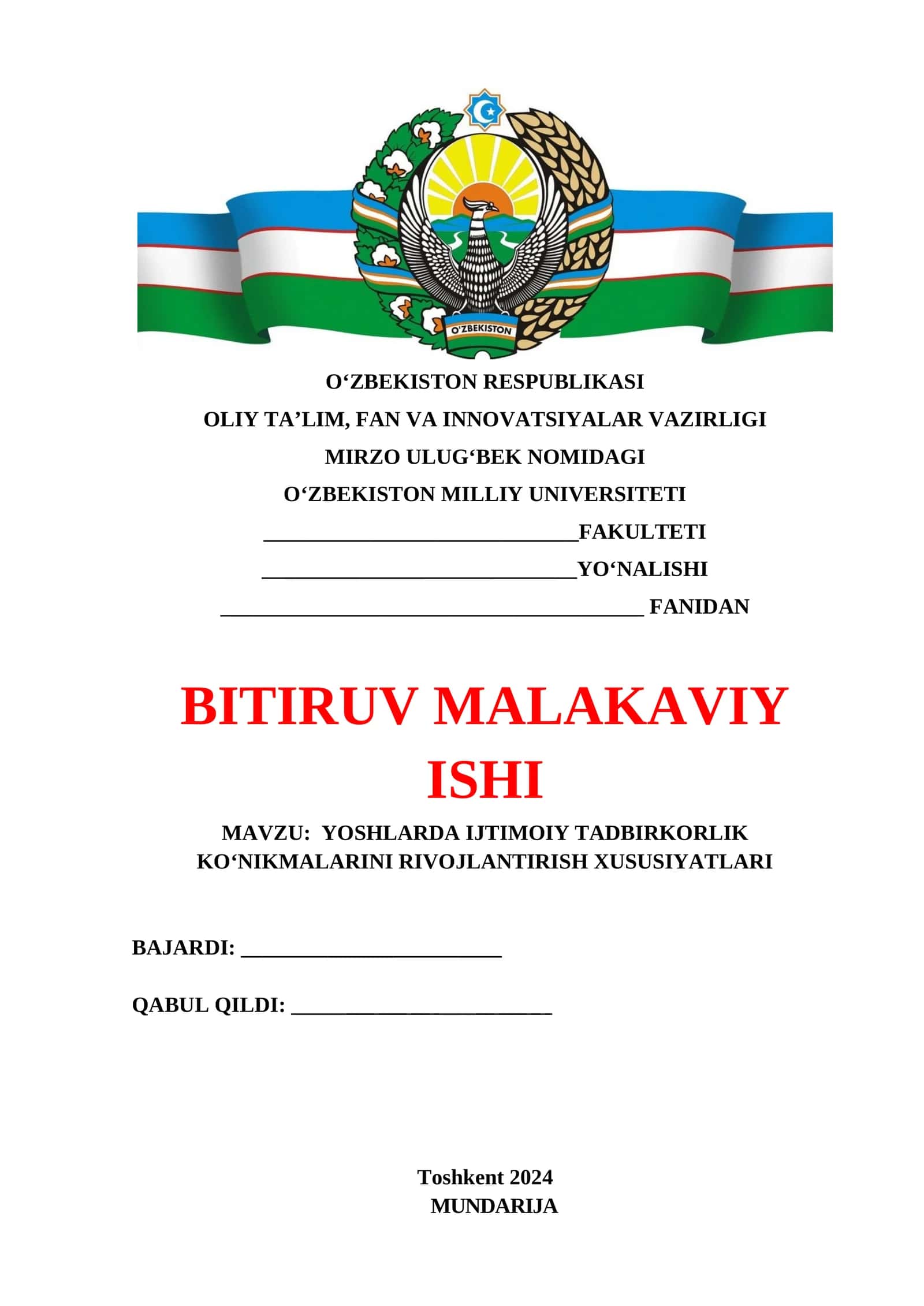 YOSHLARDA IJTIMOIY TADBIRKORLIK KO‘NIKMALARINI RIVOJLANTIRISH XUSUSIYATLARI 1