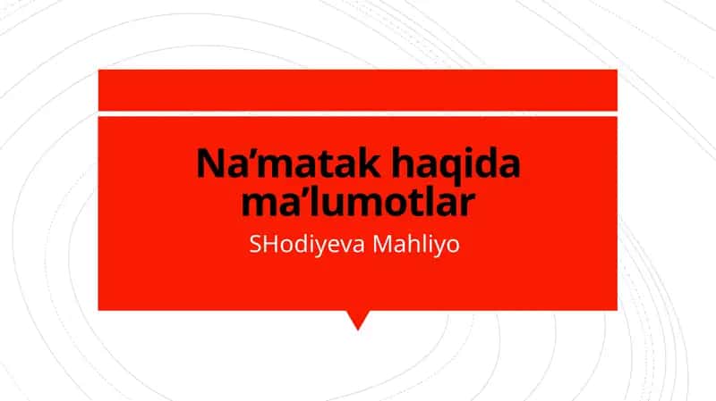 Na’matak 1