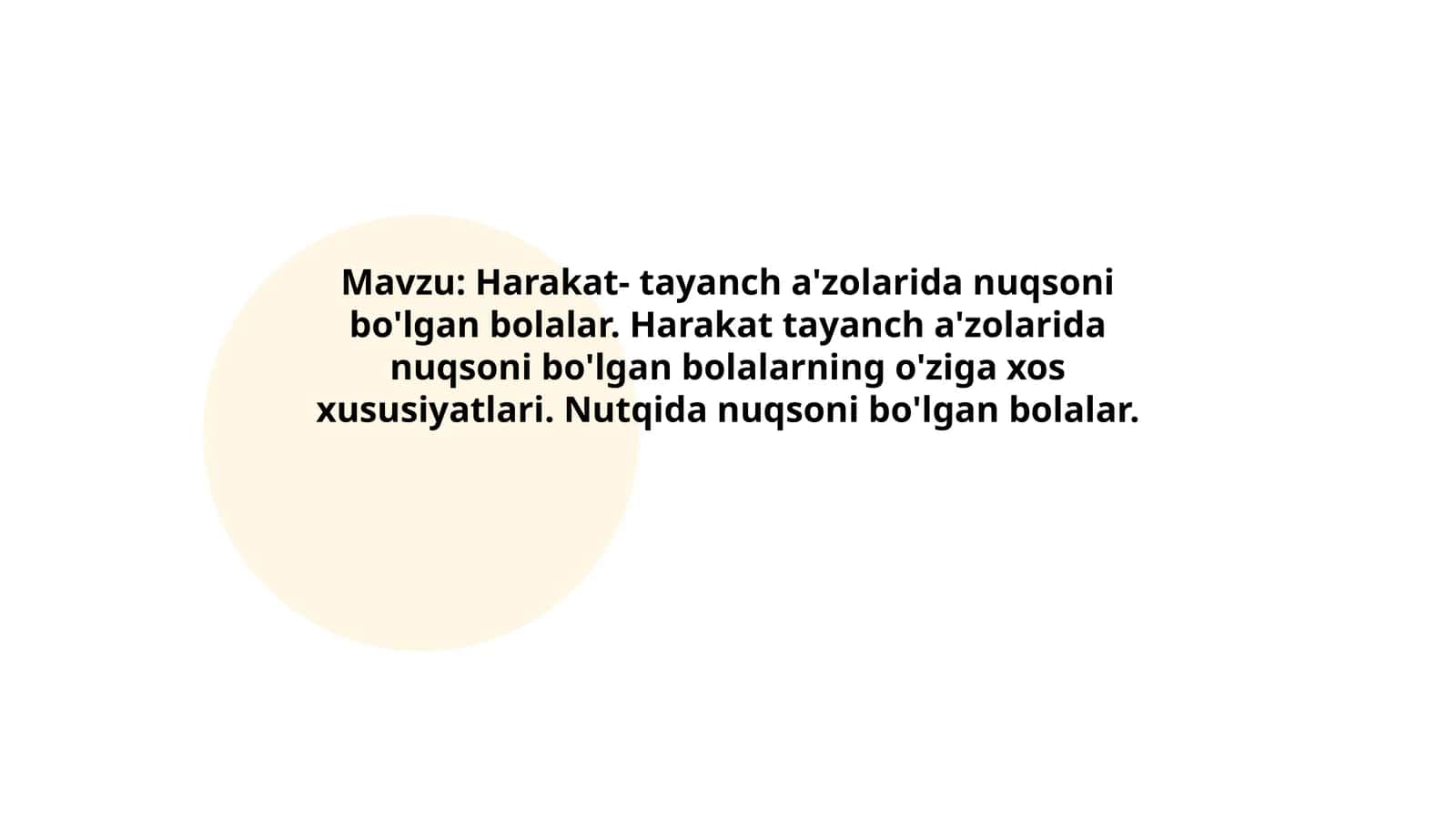 Harakat- tayanch a'zolarida nuqsoni bo'lgan bolalar 1
