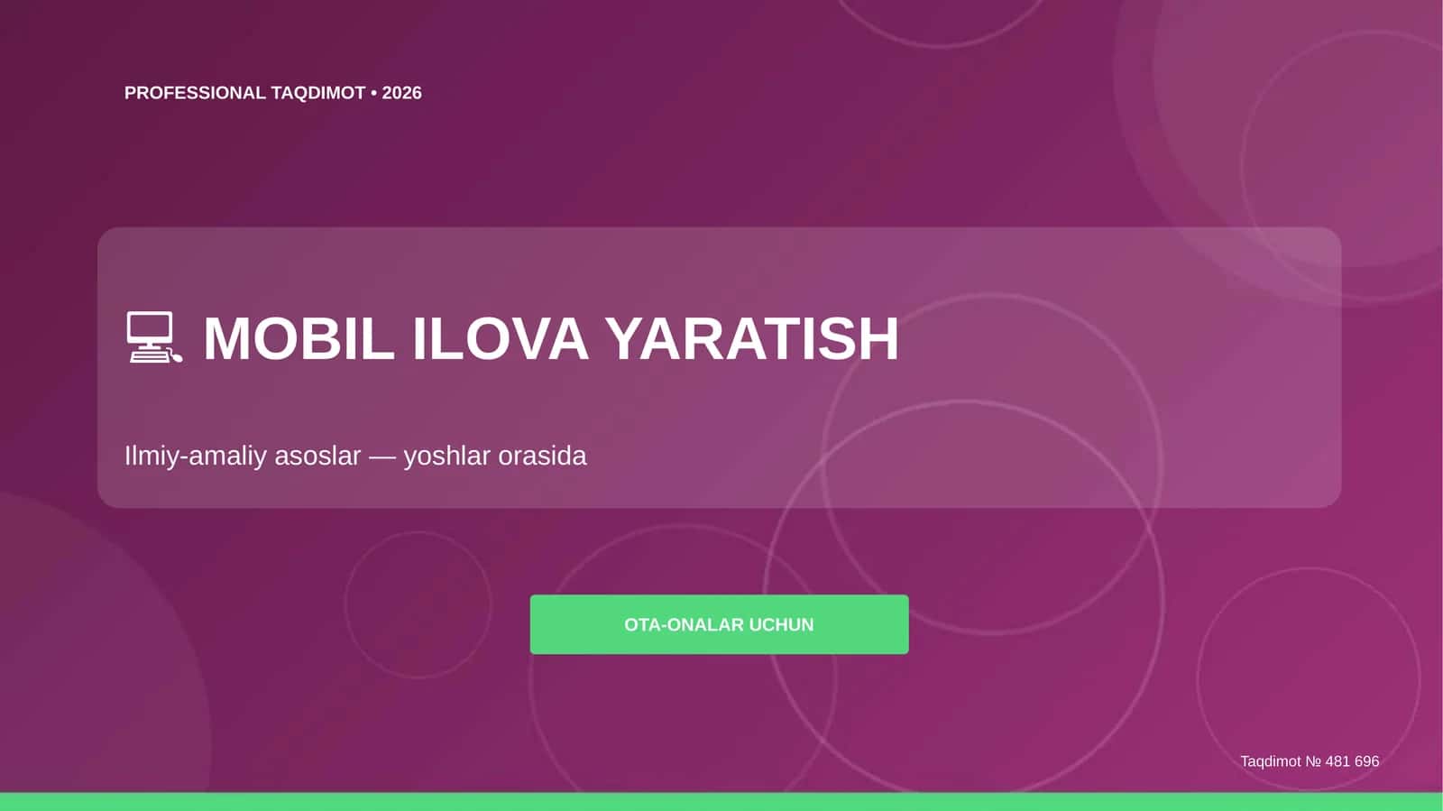 MOBIL ILOVA YARATISH 1