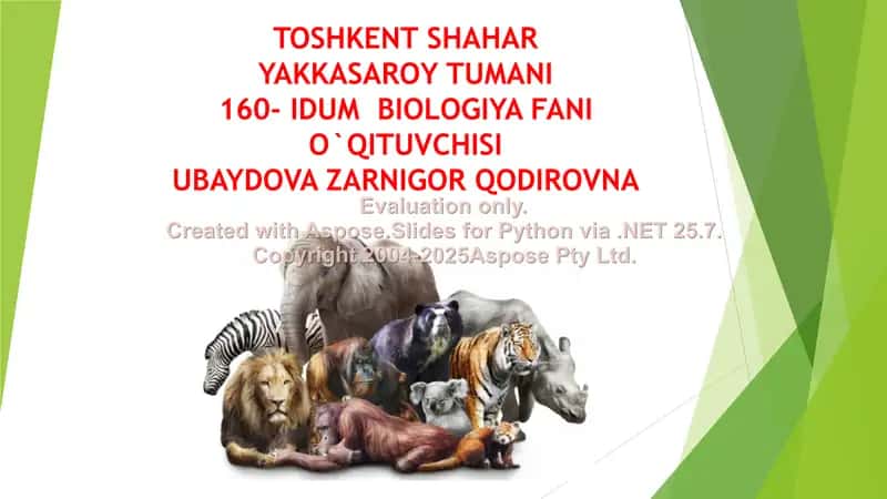 Biologiya faniga oid savollar va topishmoqlar 1