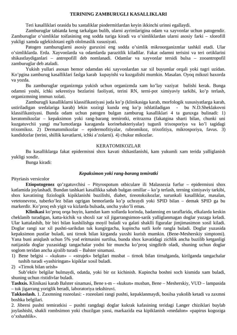 Zamburugli kasalliklar 1