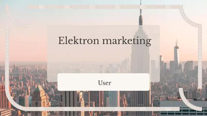 Elektron marketing 1