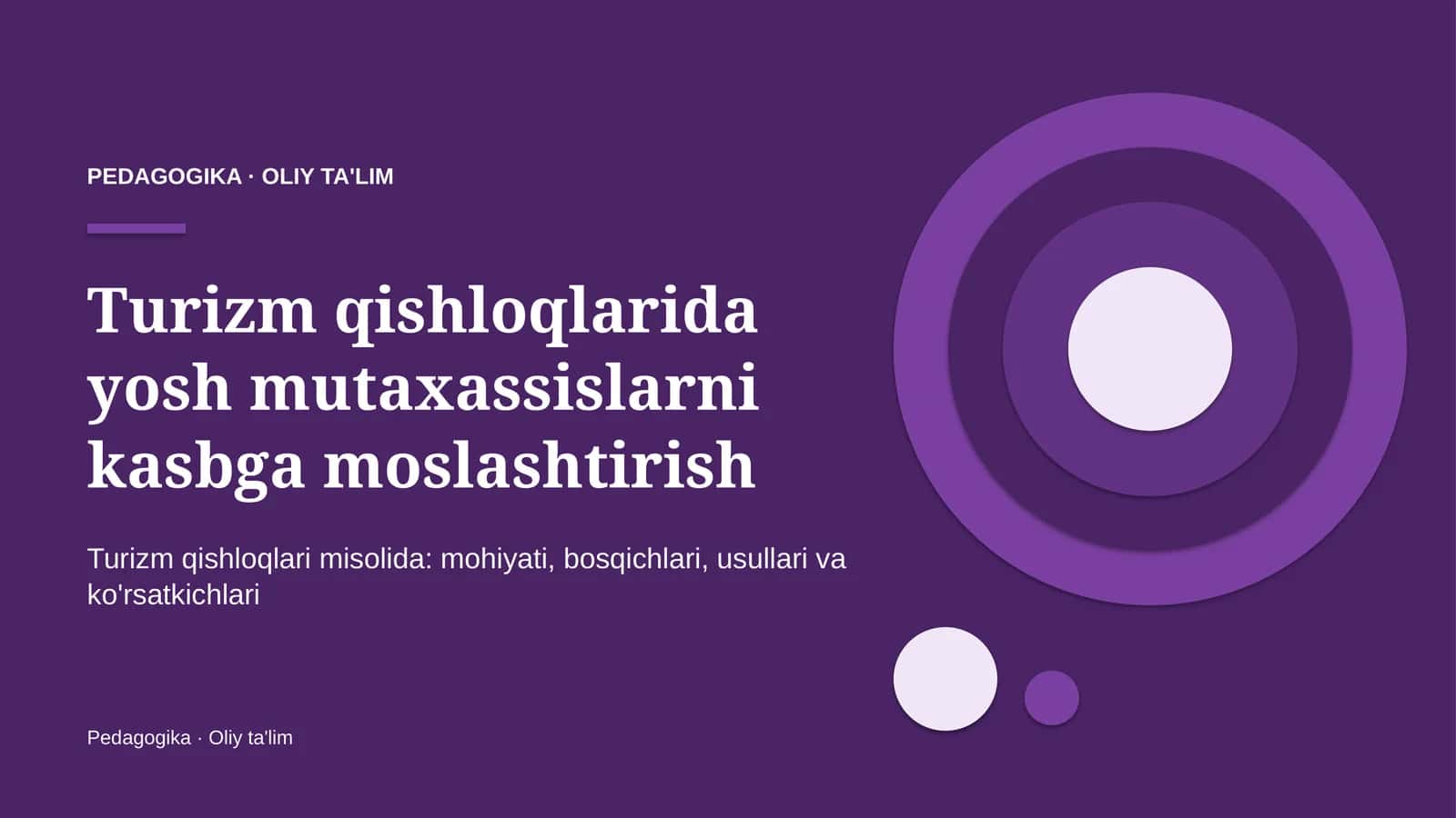 turizm qishloqlarida yosh mutaxassislarni kasbga moslashtirish 1642 1
