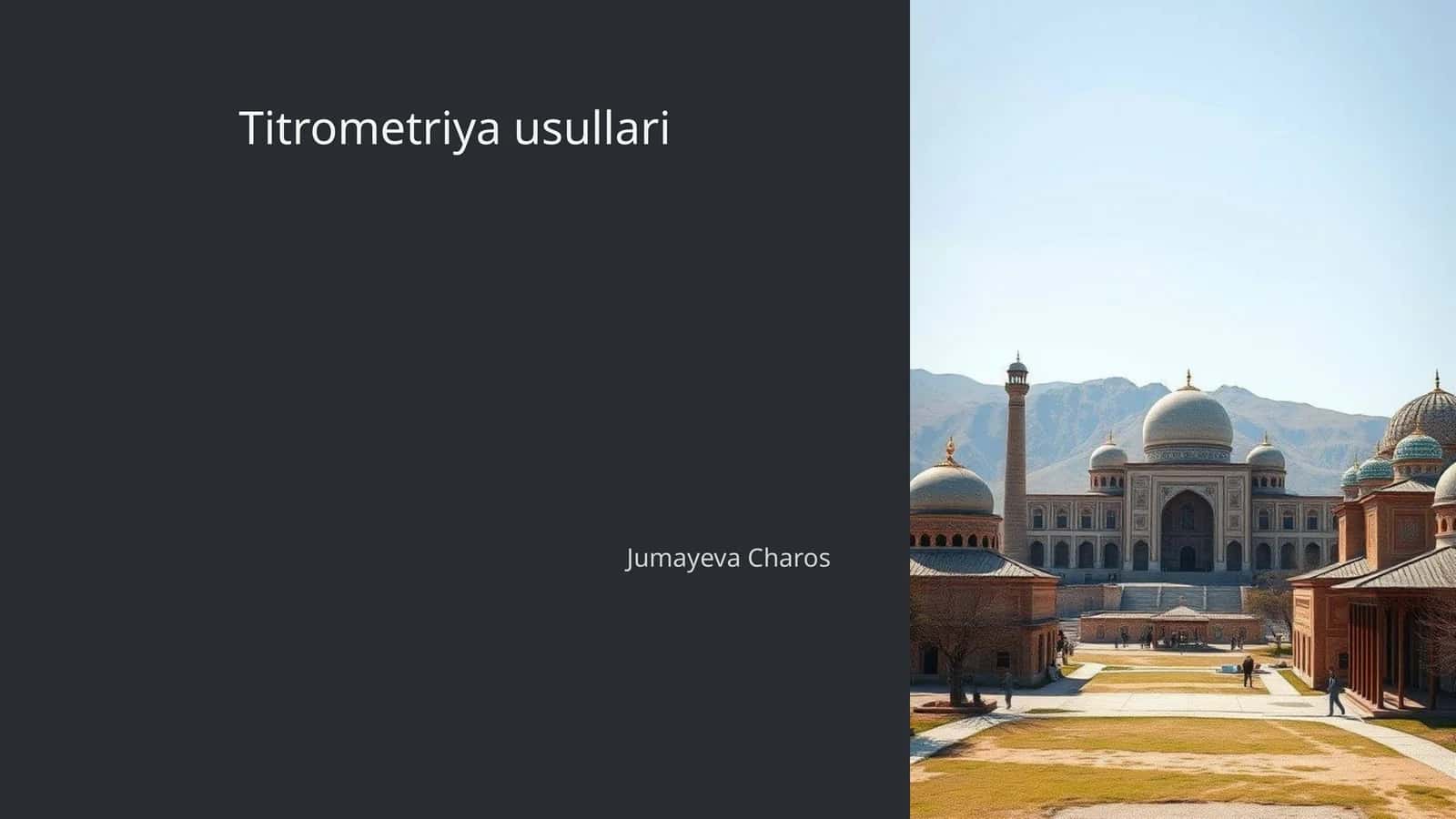 Titrometriya usullari 1