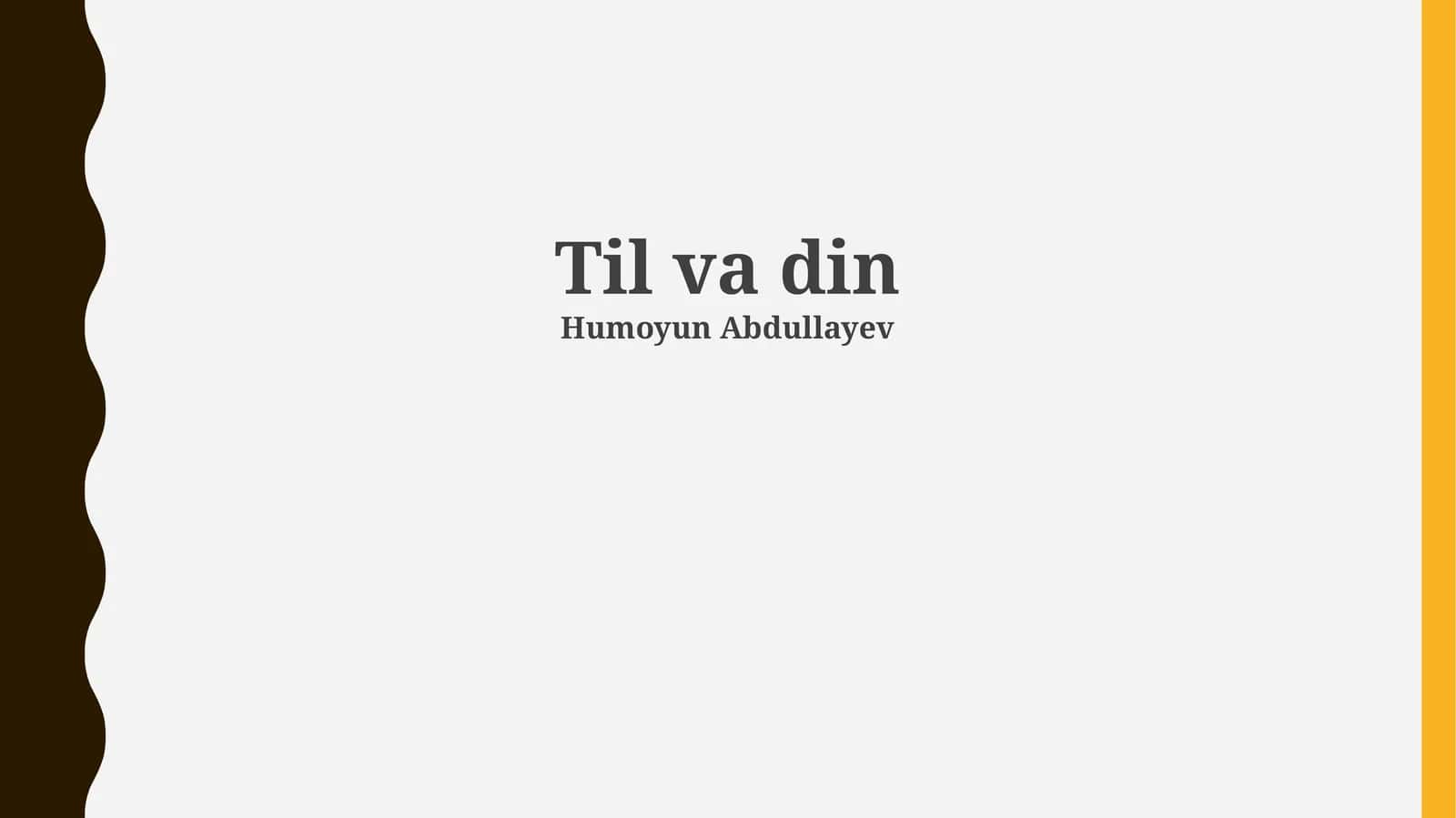 Til va din 1