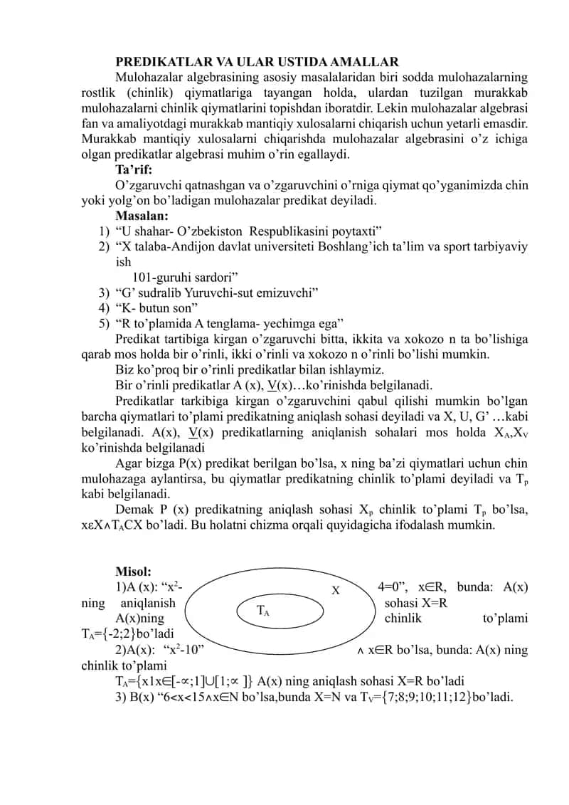 predikatlar 1