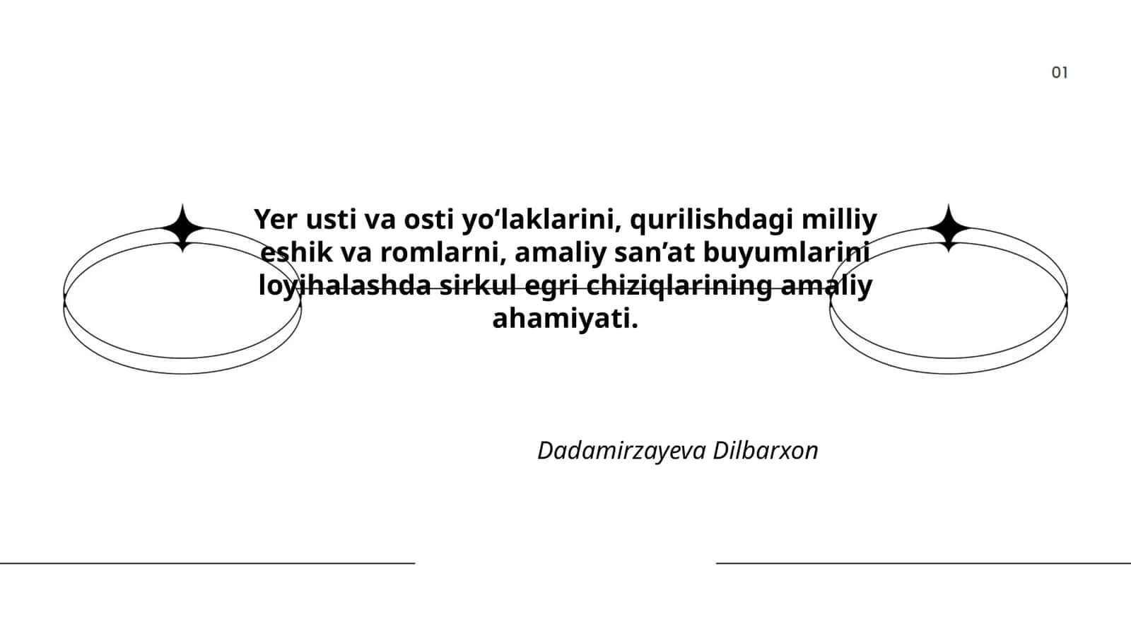Yer usti va osti yo‘laklarining loyihalash 1