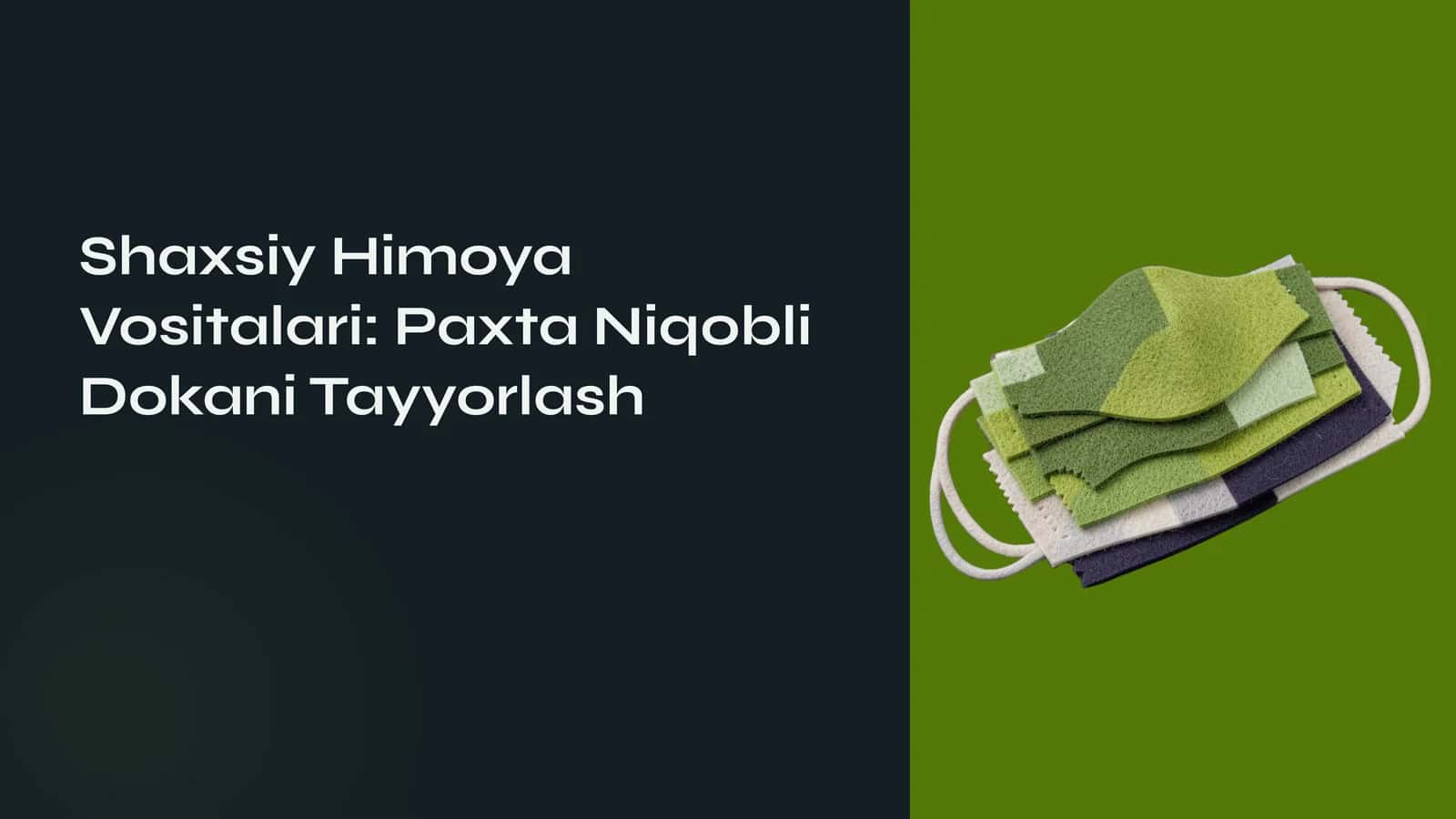 Shaxsiy Himoya Vositalari Paxta Niqobli Dokani Tayyorlash 1