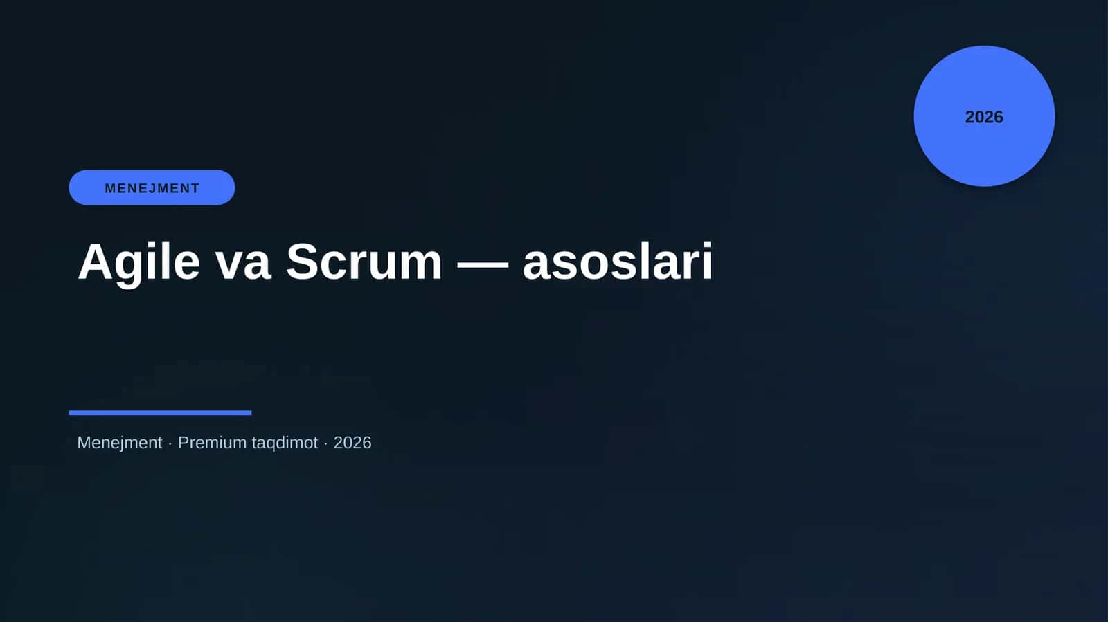 Agile va Scrum — asoslari 1