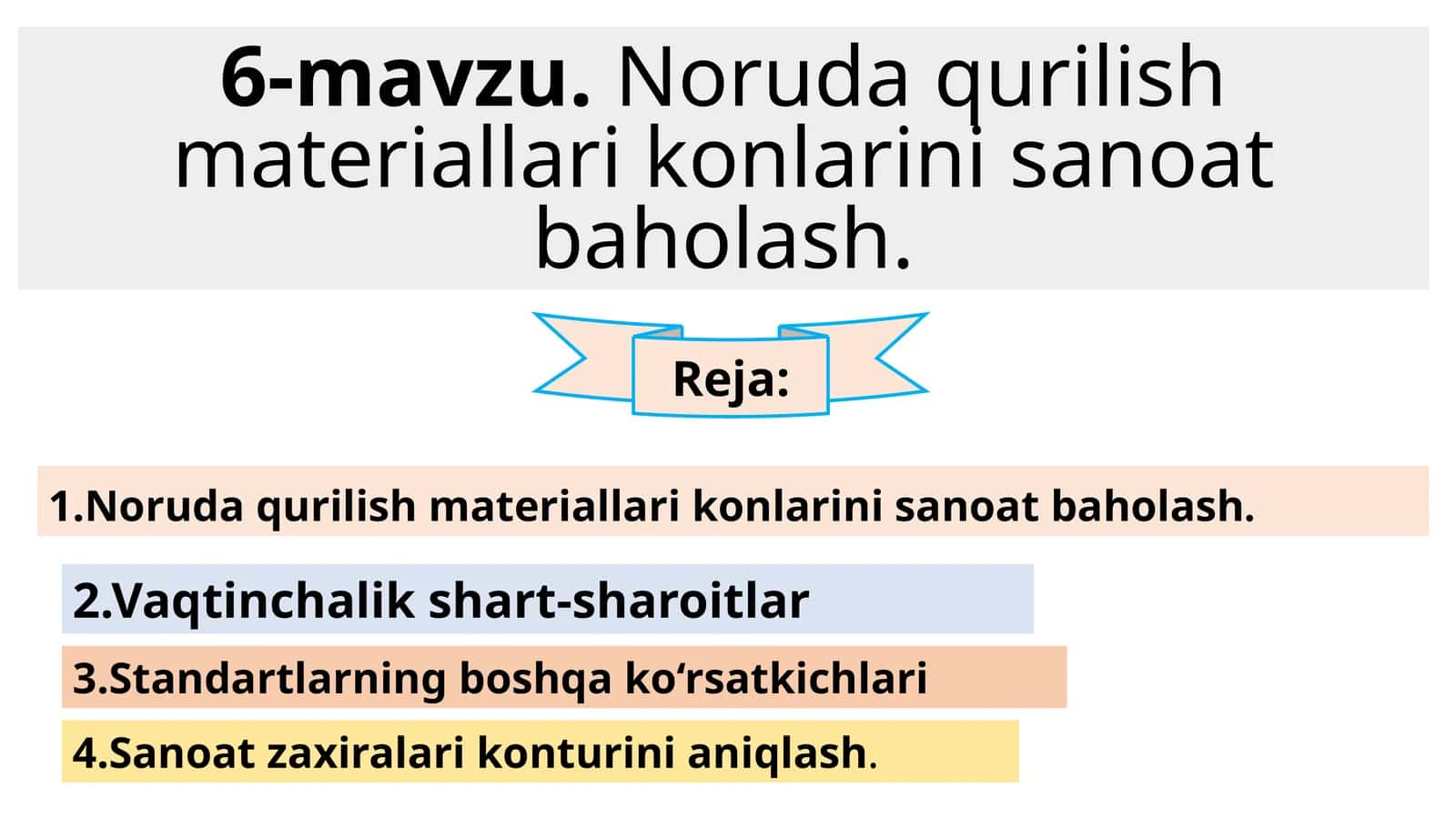 Noruda qurilish materiallari konlarini sanoat baholash 1
