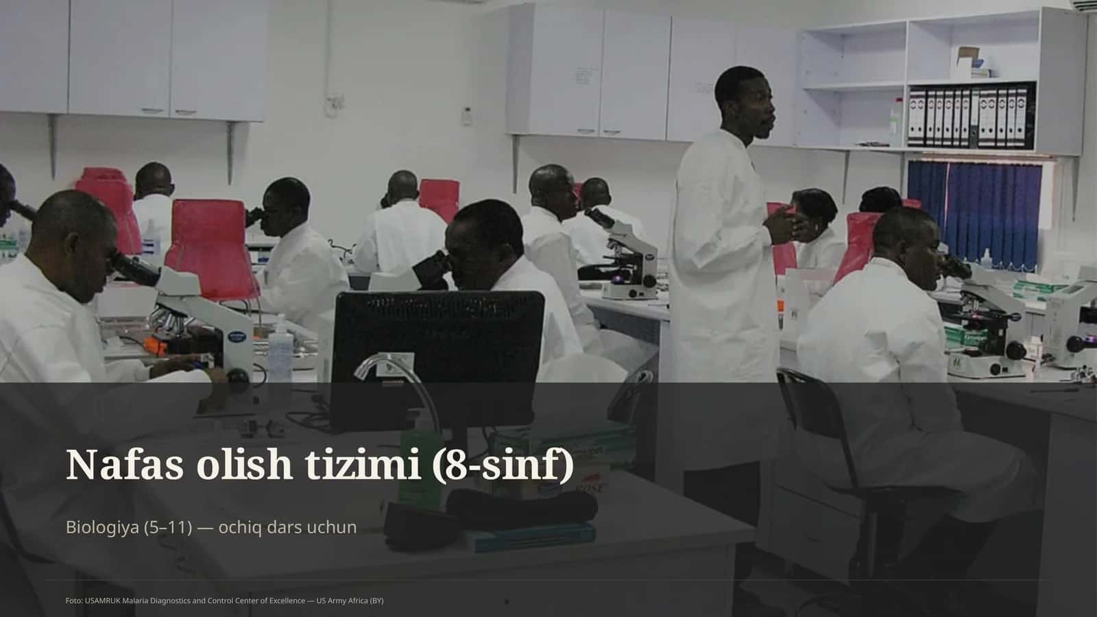 Nafas olish tizimi (8-sinf) Biologiya (5–11) — ochiq dars uchun 1