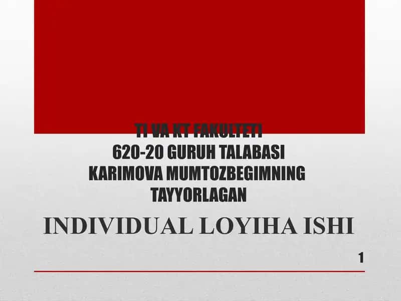 Uslubiy ko`rsatmalarni yaratish va chop etish tartibi bilan tanishish 1