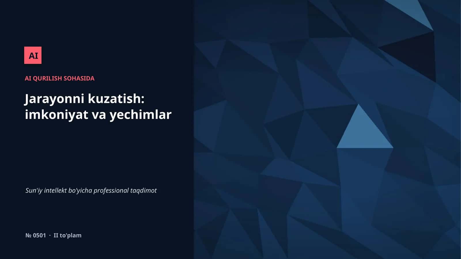 Sun'iy intellekt bo'yicha professional taqdimot 1