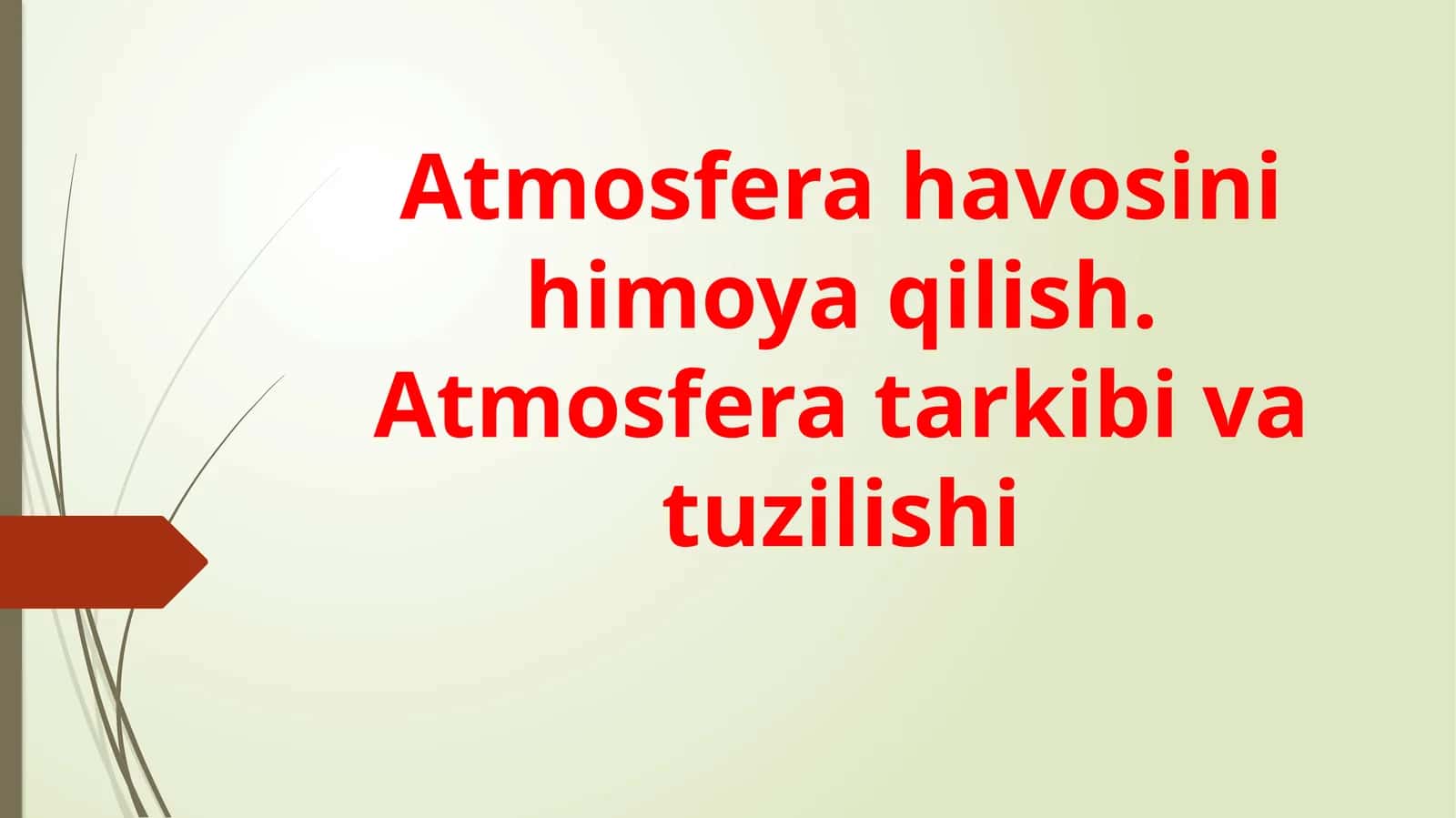 Atmosfera havosini himoya qilish 1