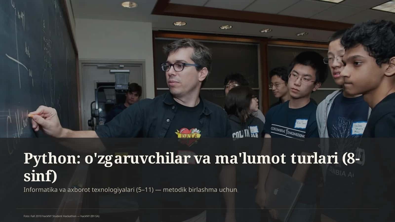 Informatika va axborot texnologiyalari (5–11) — metodik birlashma uchun 1