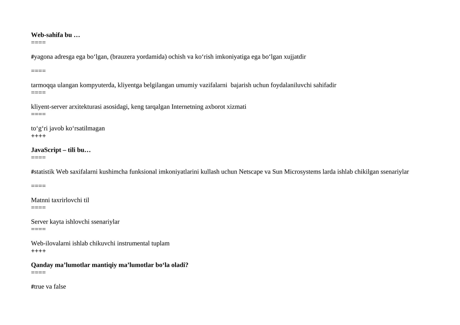 JavaScript tili bu… 1