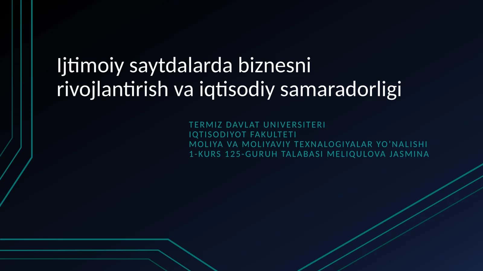 Biznesda Ijtimoiy Tarmoqlarning Urganchasi 1