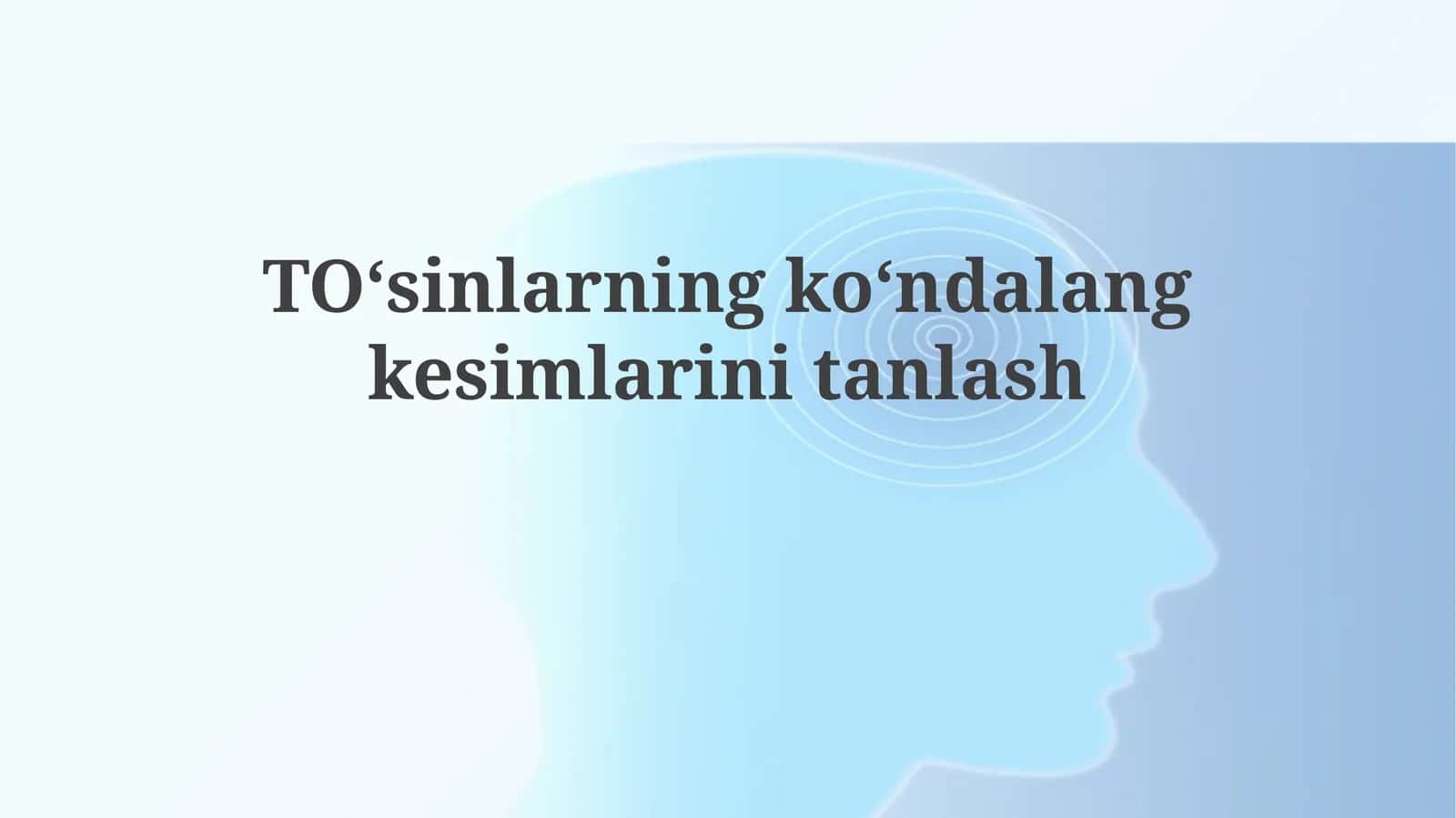 TOʻsinlarningkoʻndalangkesimlarinitanlash 1