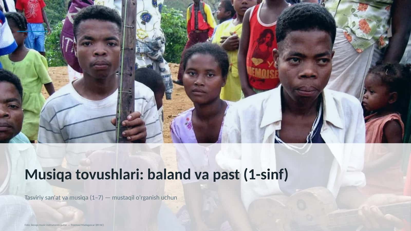 Musiqa tovushlari: baland va past (1-sinf) 1