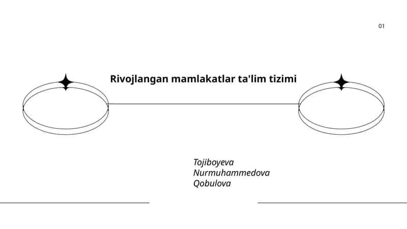 Rivojlangan mamlakatlar ta'lim tizimi 1