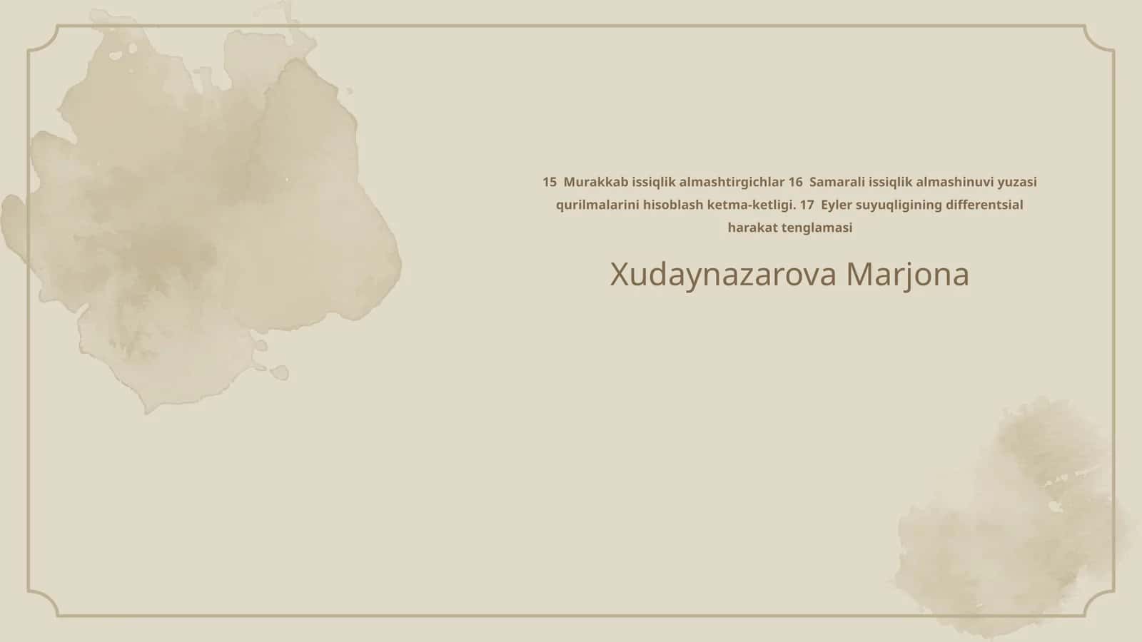 Murakkab issiqlik almashtirgichlar 1