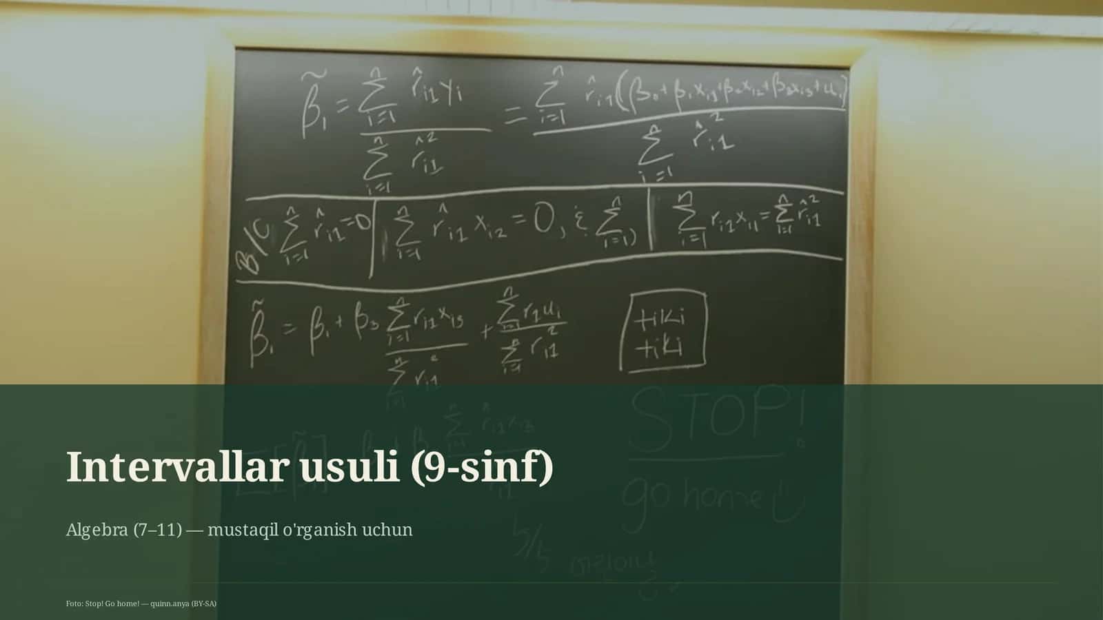 Intervallar usuli (9-sinf) 1