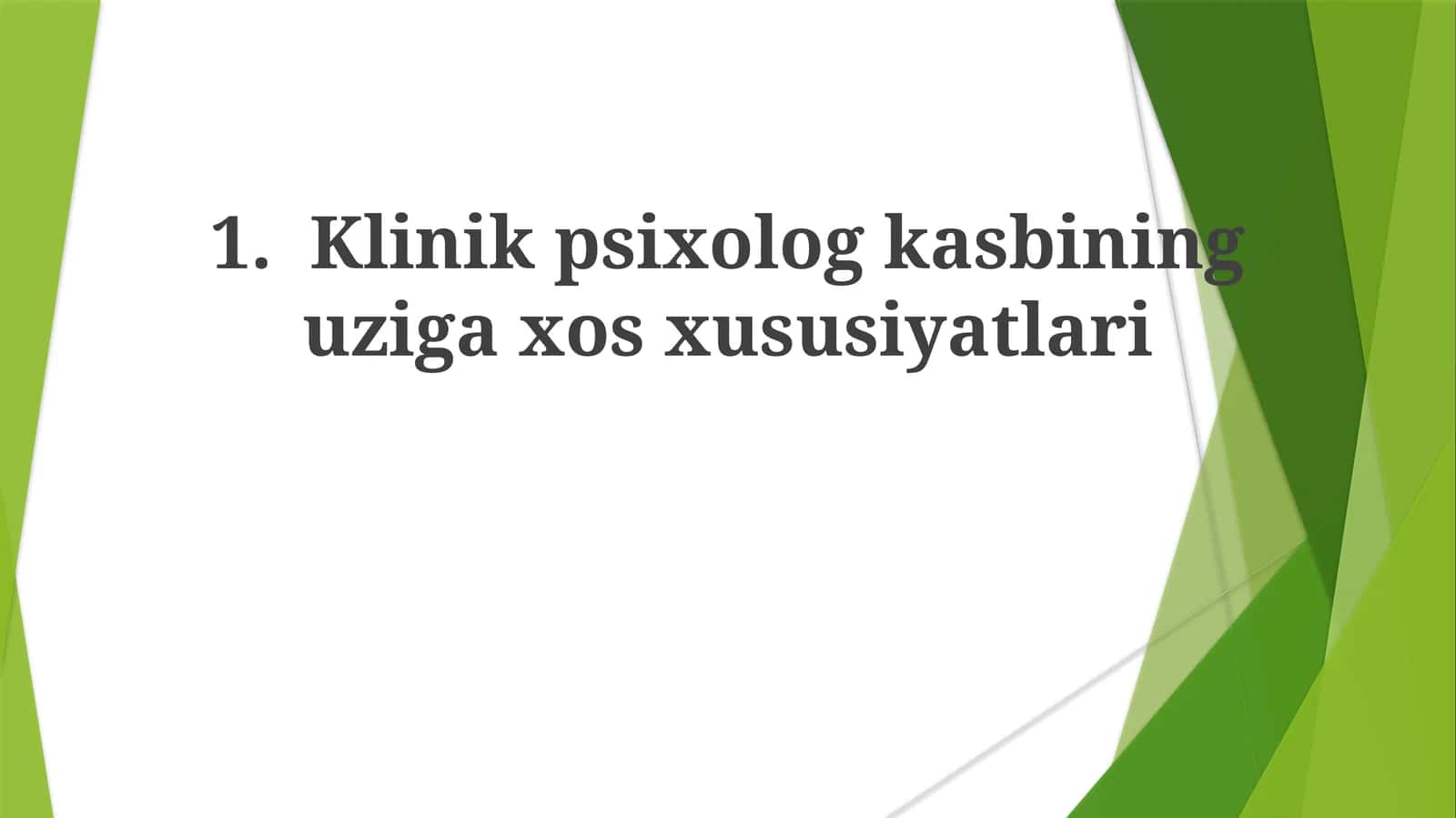 Klinik Psixolog Kasbining Uziga Xos Xususiyatlari 1