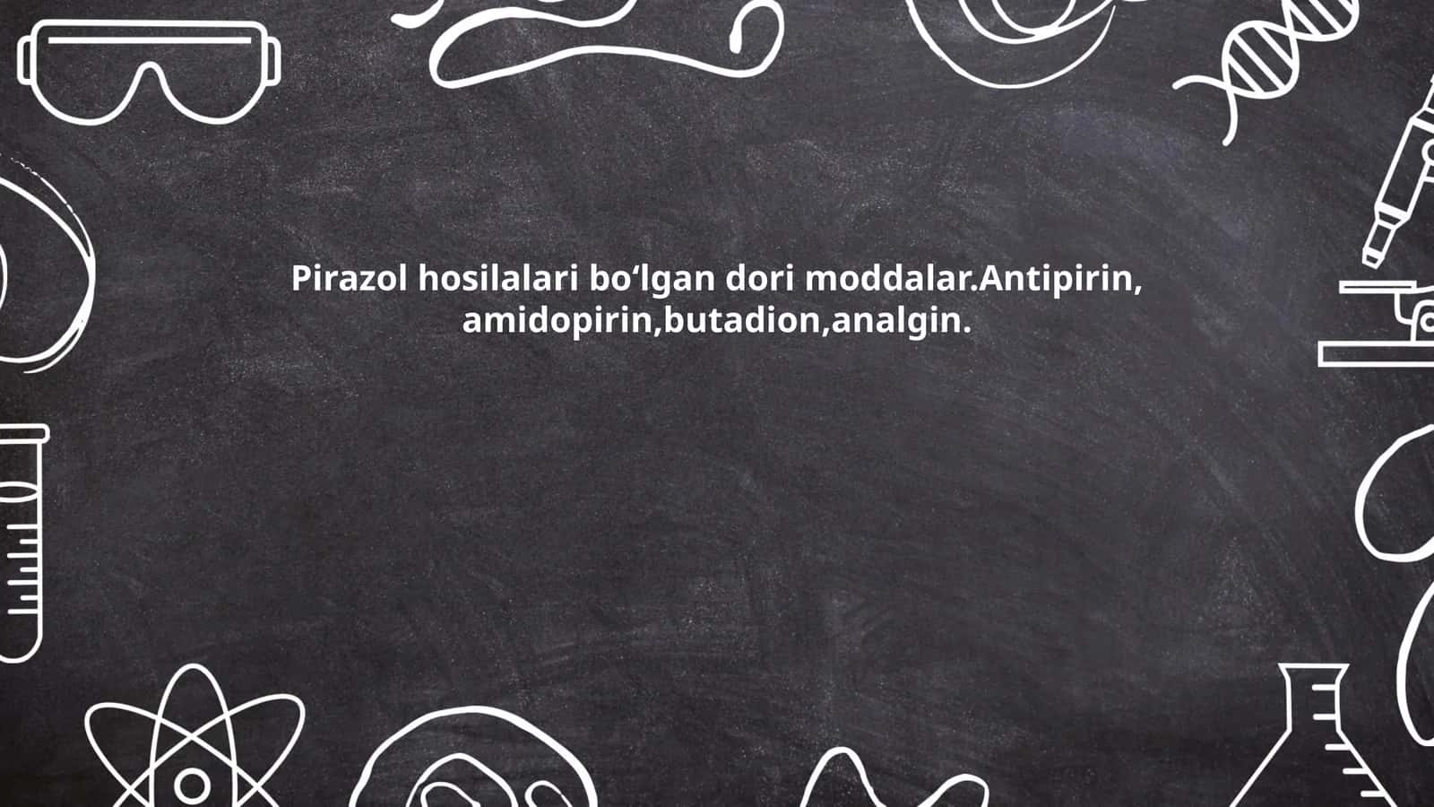Pirazol hosilalari 1