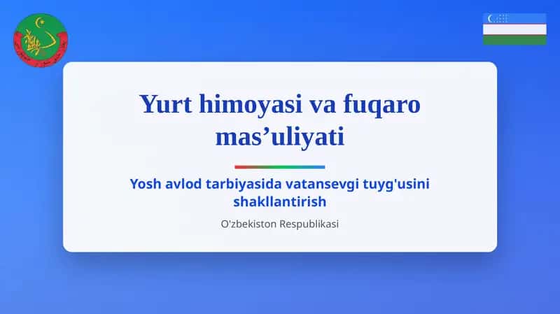 Yurt himoyasi va fuqaro mas’uliyati 1