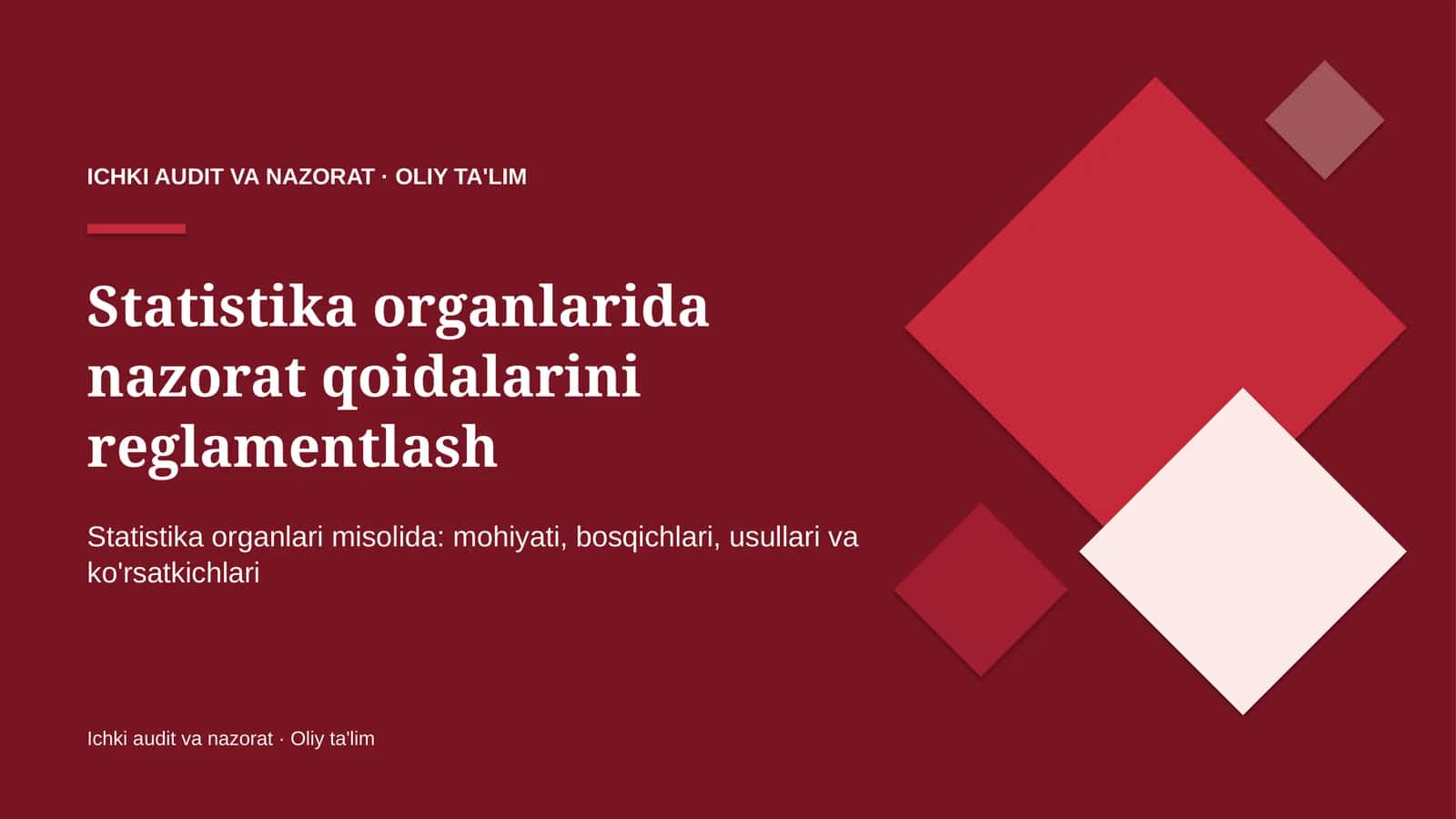statistika organlarida nazorat qoidalarini reglamentlash 8494 1