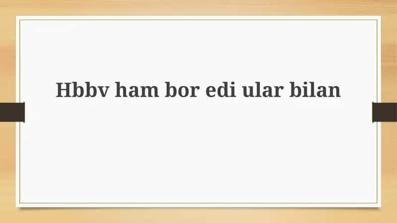 HBBV ta'rifi 1