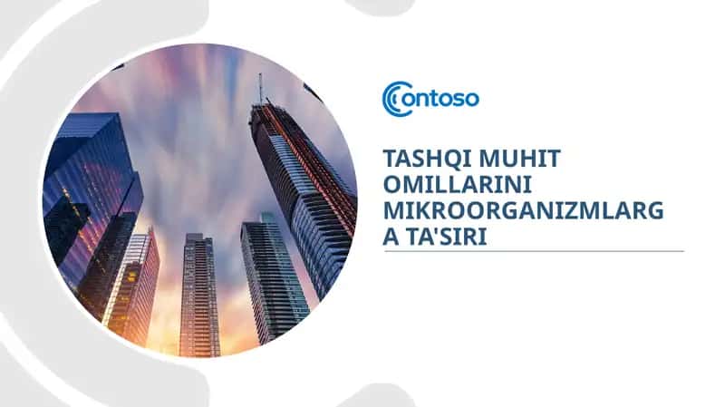 Tashqi muhit omillarining mikroorganizmlarga ta'siri 1
