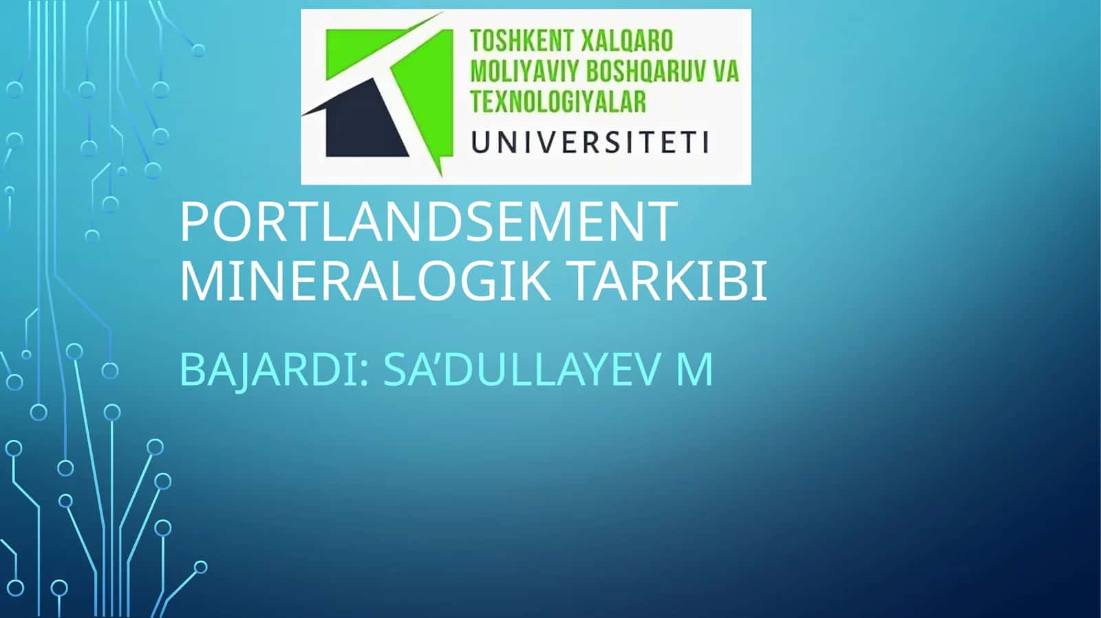 Portlandsement mineralogik tarkibi 1