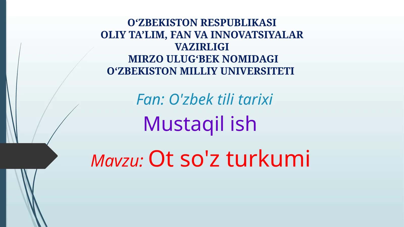 Ot so'z turkumi 1