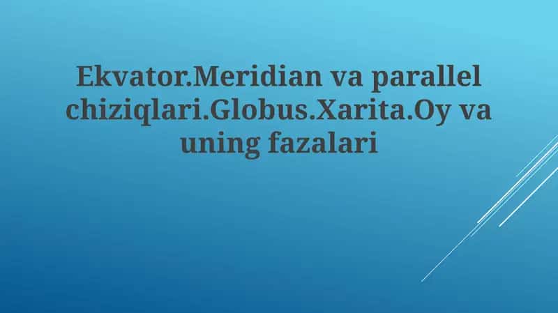 Oy va uning fazalari 1