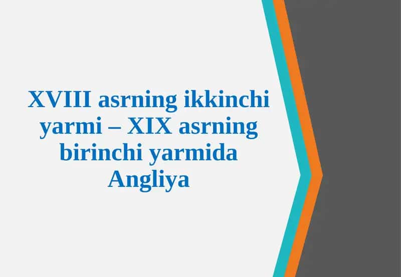 Angliyaning Iqtisodiy Holati 1