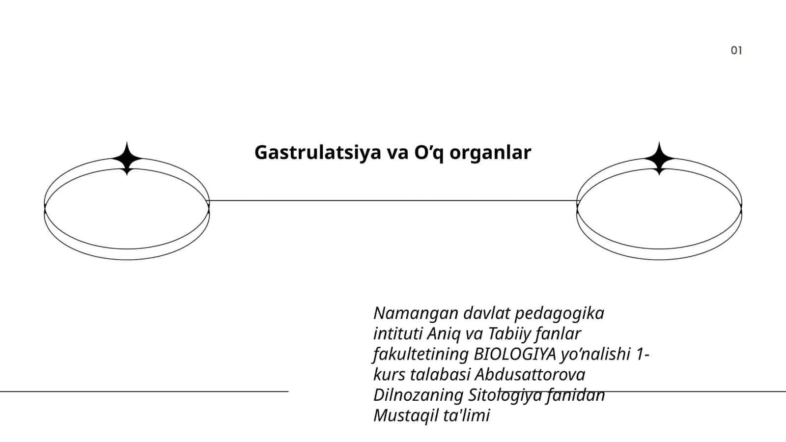 Gastrulatsiya va O’q organlar 1