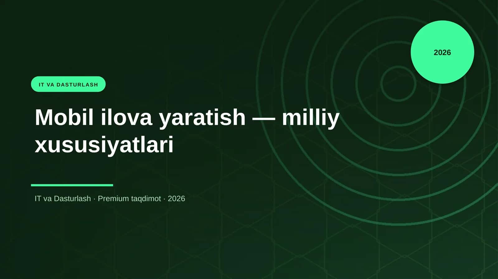 Mobil ilova yaratish — milliy xususiyatlari 1