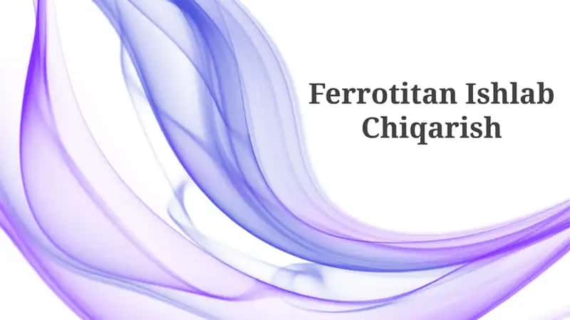 Ferrotitan Ishlab Chiqarish 1