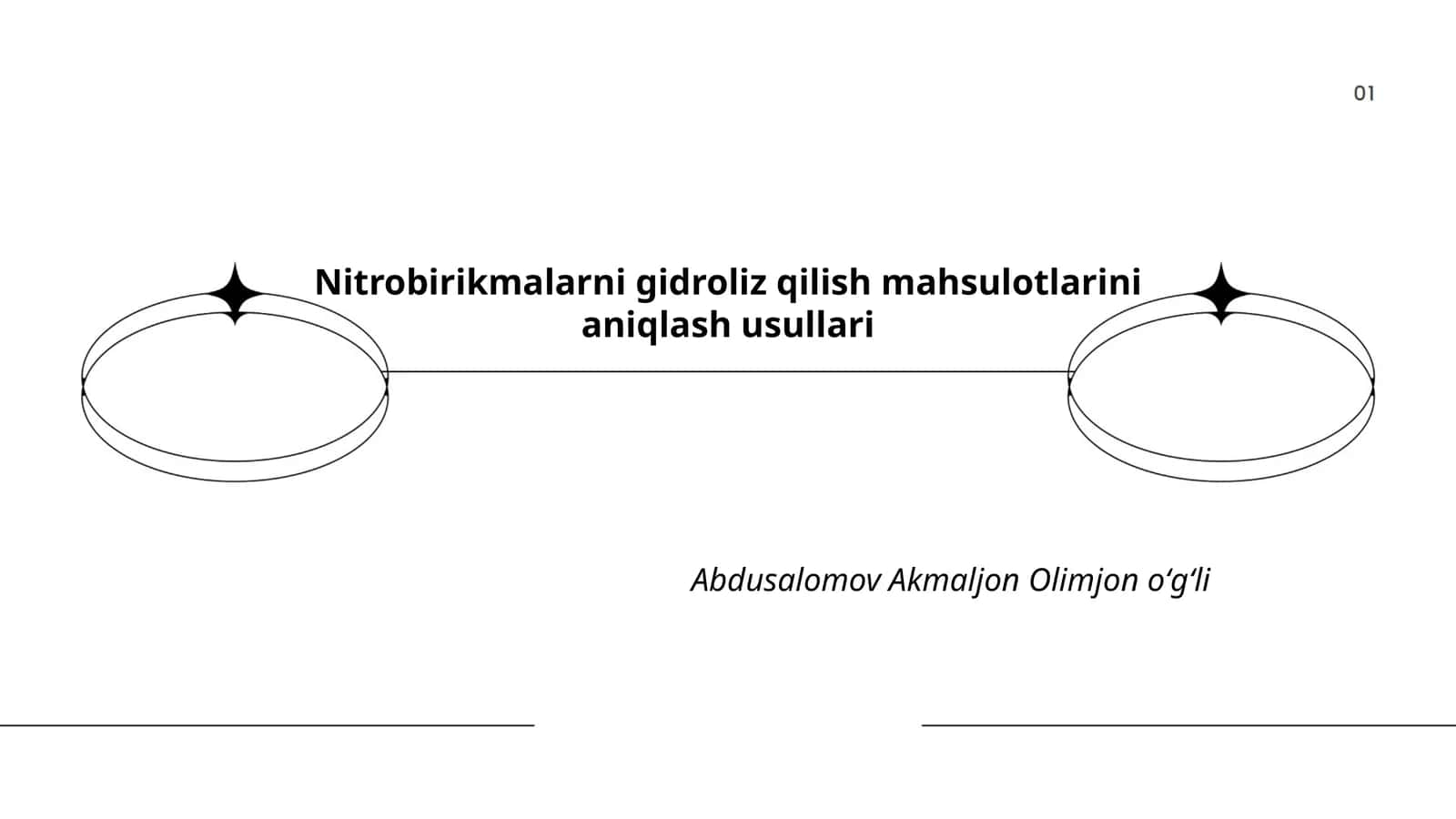 Nitrobirikmalarni gidroliz qilish mahsulotlarini aniqlash usullari 1