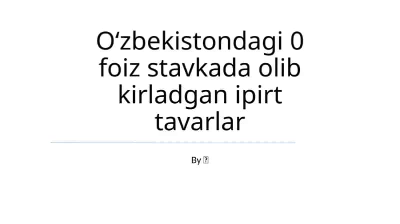 Moliyaviy prognozlar 1