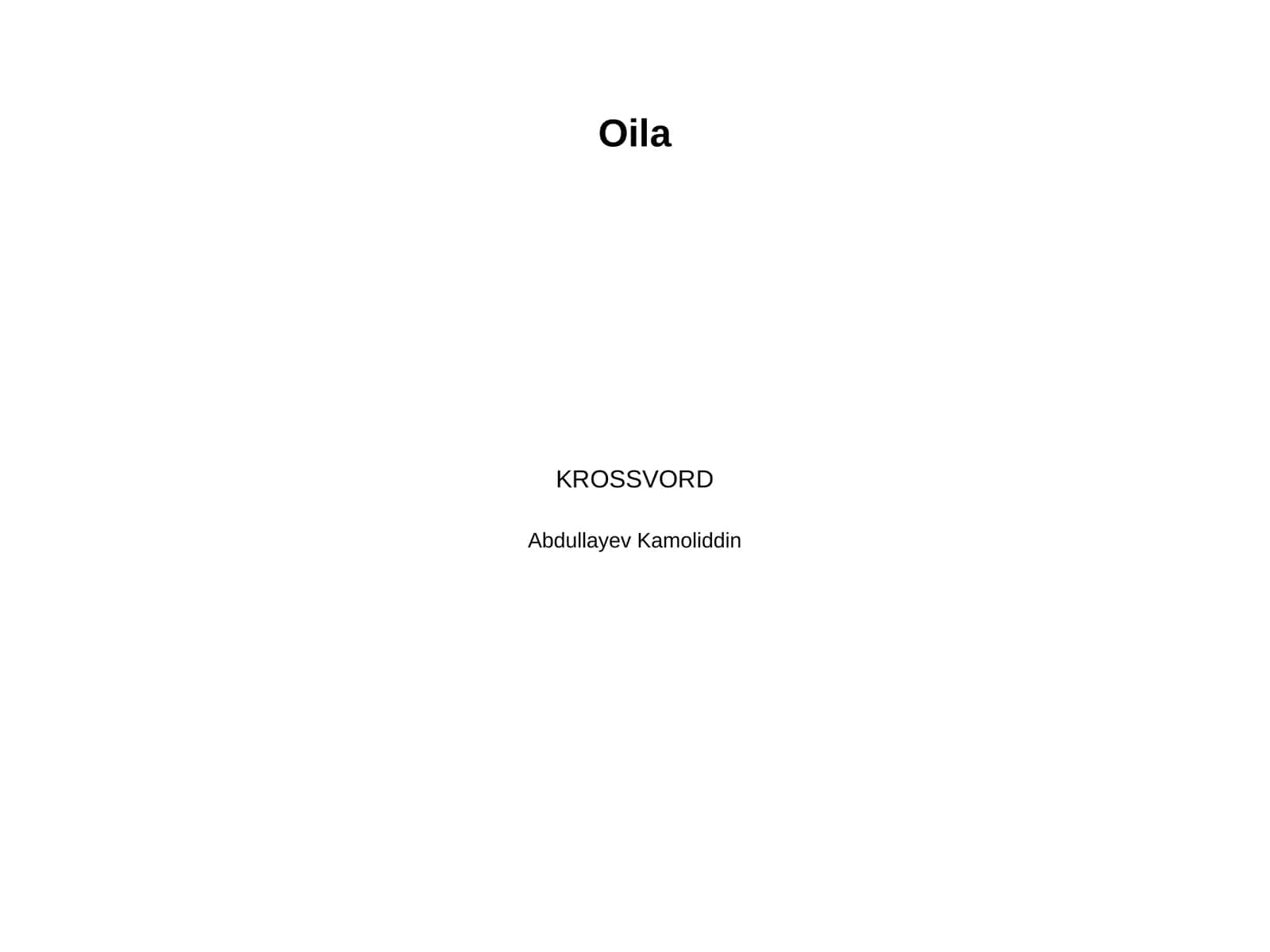 Oila 1