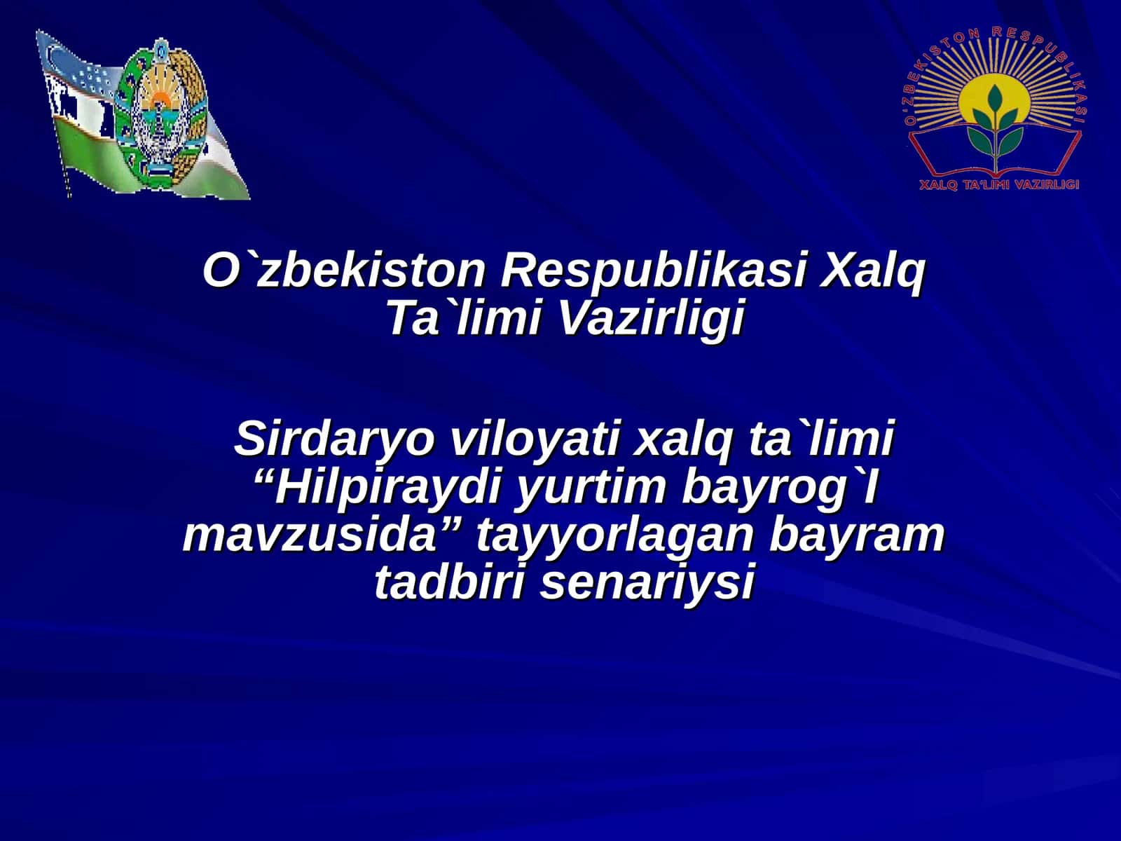 Hilpiraydi yurtim bayrog`I mavzusida 1