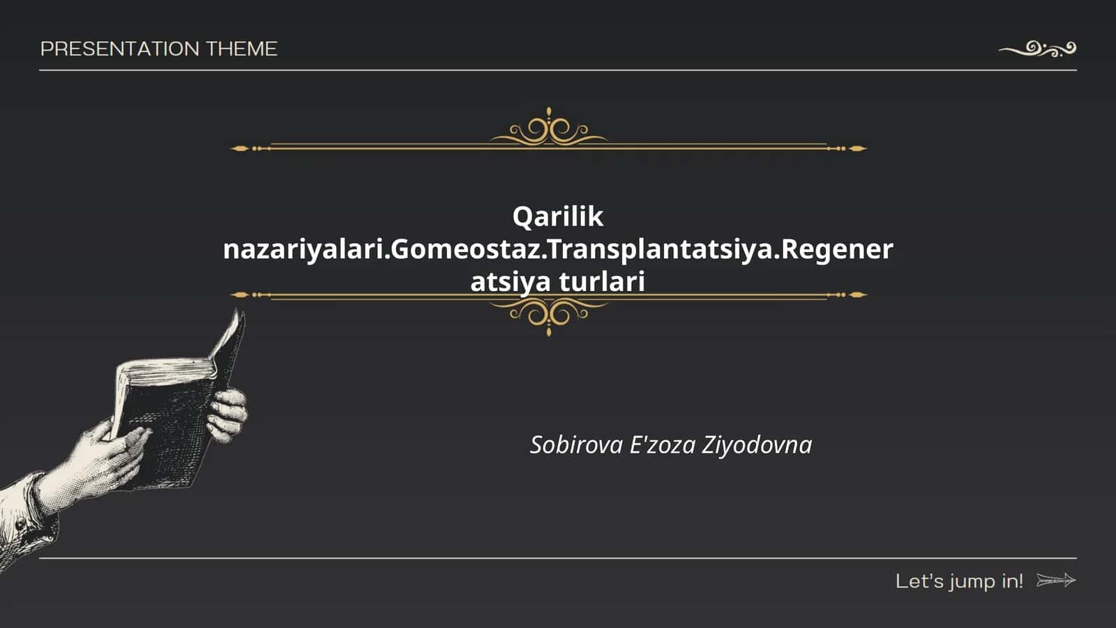 Qarilik nazariyalari.Gomeostaz.Transplantatsiya.Regeneratsiya turlari 1