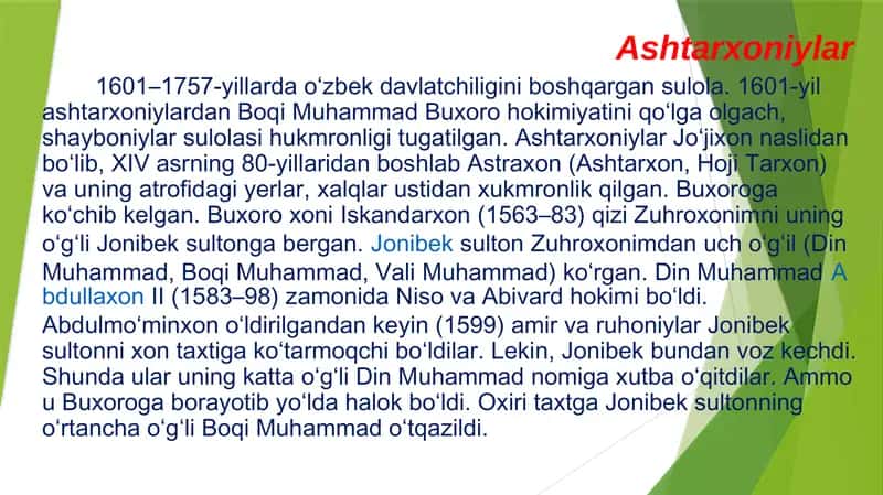 Ashtarxoniylar 1