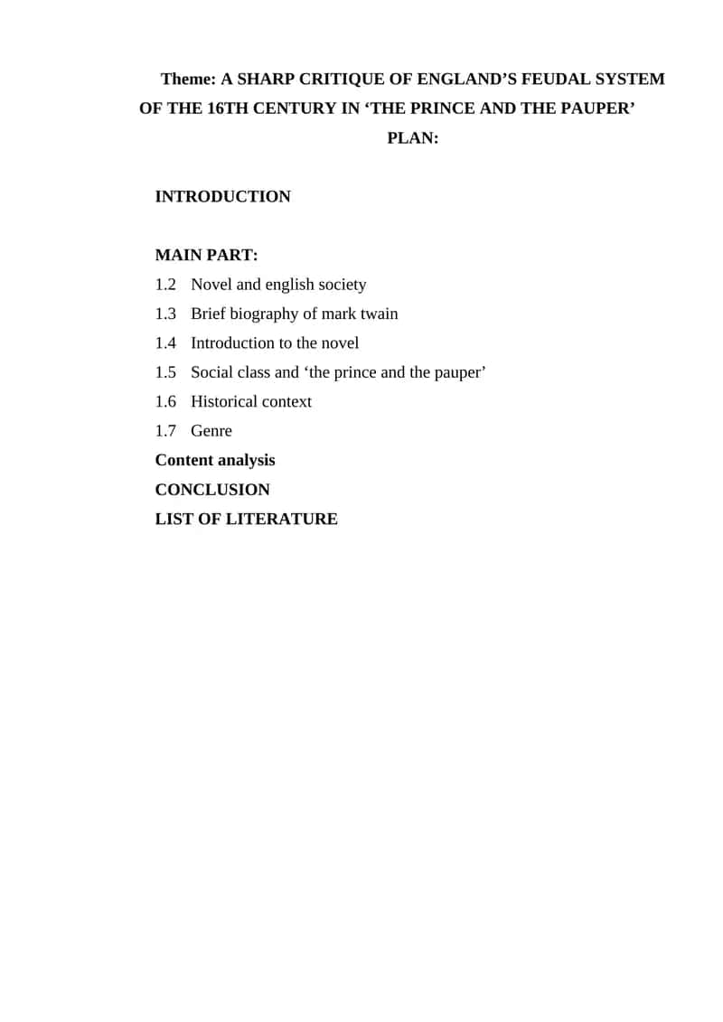 Introduction to 'The Prince and the Pauper' 1