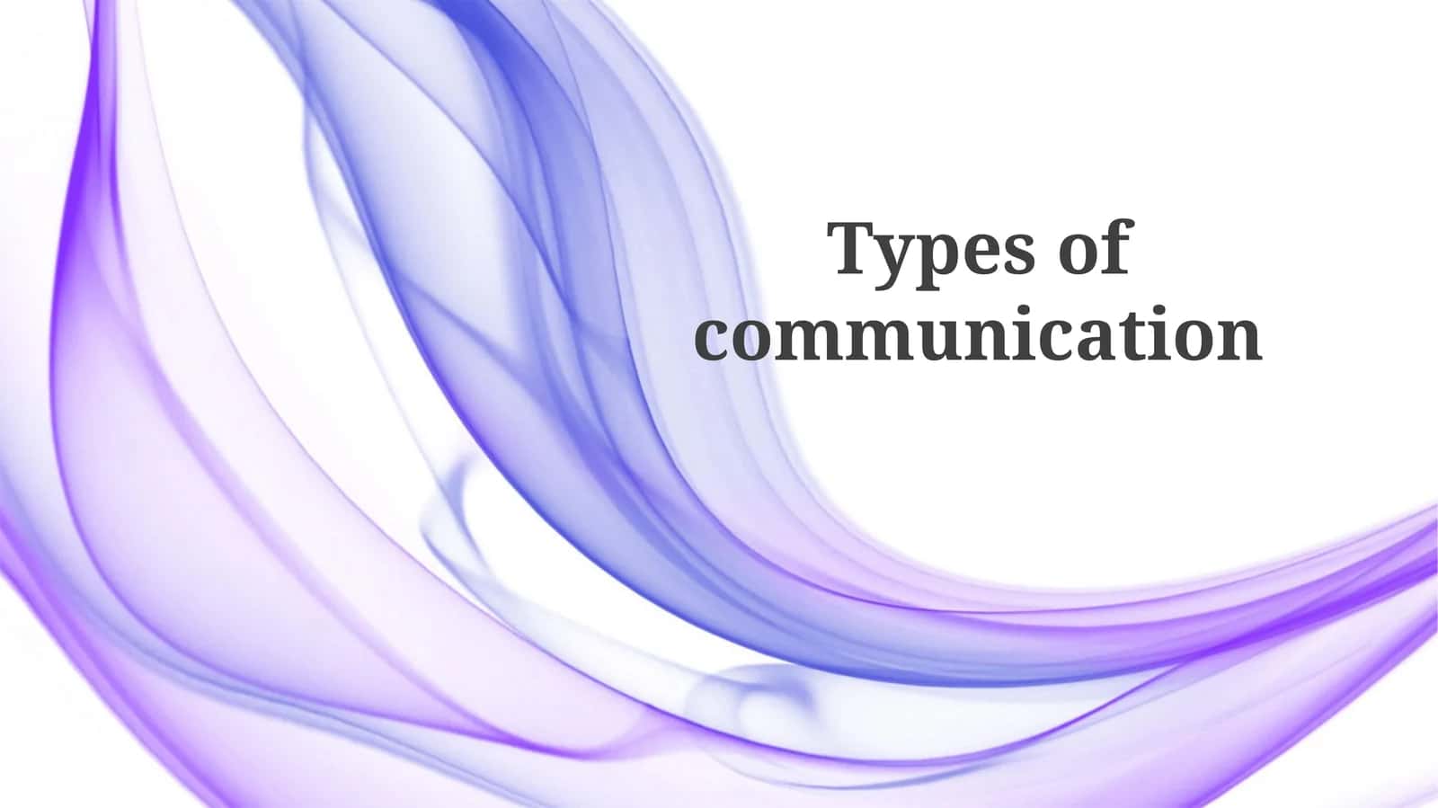 Verbal Communication 1