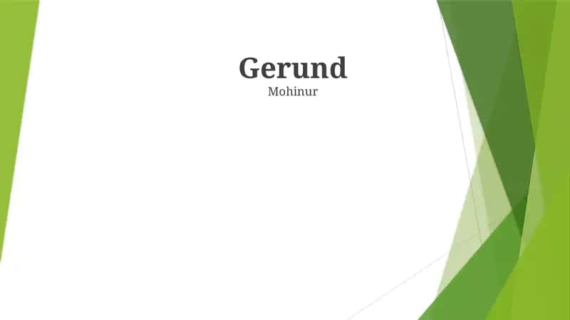 Gerund 1